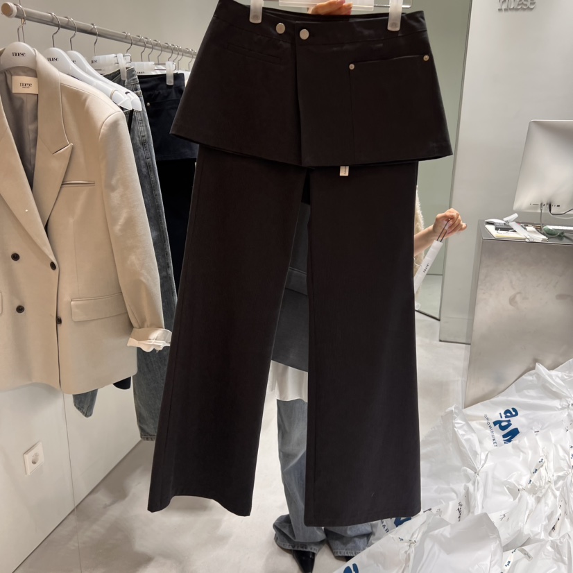 NUESE韓國直郵㊣東大門實拍女裝新款時尚職業推薦25春夏短裙NUESE短裙