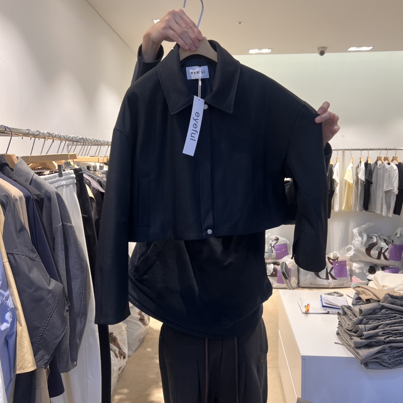 EYEFUL-Q韓國直郵㊣東大門實拍女裝新品休閑職業人氣熱賣夾克eyeful夾克圖色3