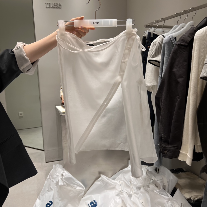 NUESE直郵韓國代購㊣女裝新品休閑25春夏熱賣職業半身裙中短裙NUESE半身裙/中短裙圖色2