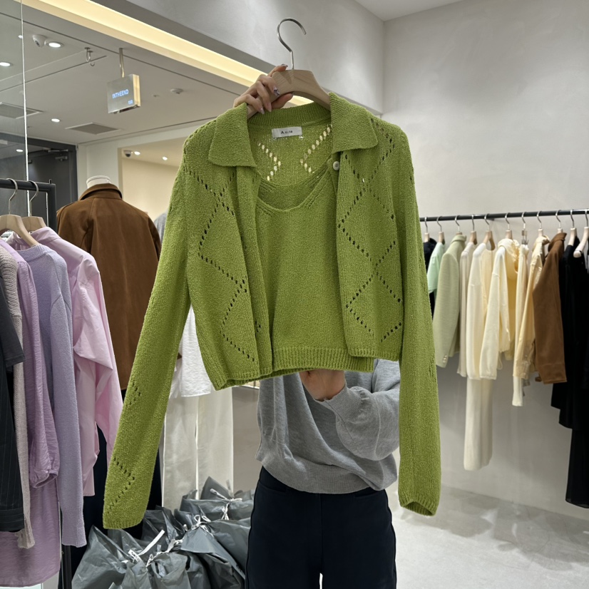 AURA韓國直郵㊣東大門實拍女裝新款職業人氣熱賣25春夏套裝Au ra套裝圖色1