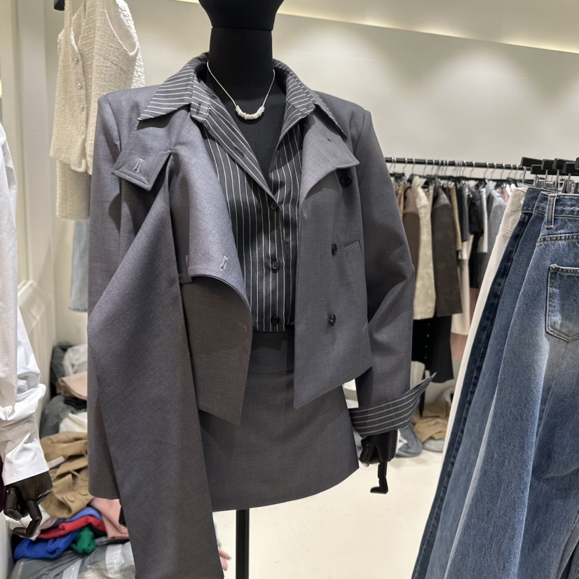 BES韓國直郵㊣女裝新品推薦職業熱賣人氣25春夏休閑時尚夾克BES夾克