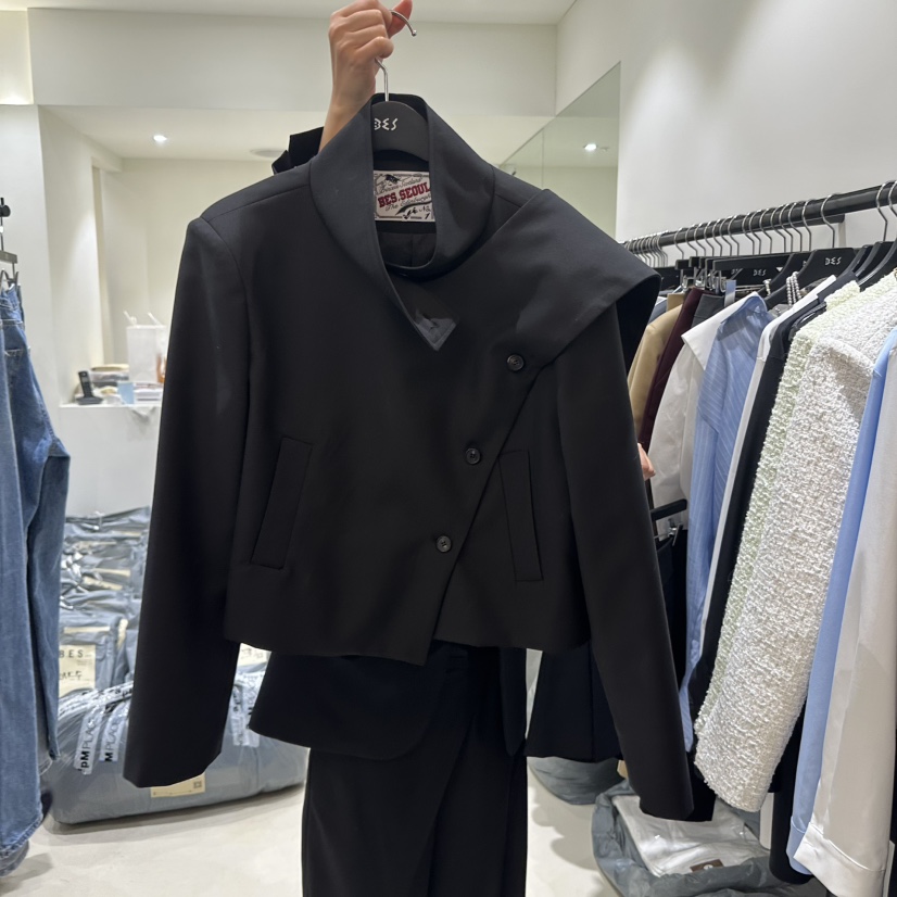 BES韓國直郵㊣女裝新品推薦職業熱賣人氣25春夏休閑時尚夾克BES夾克圖色2
