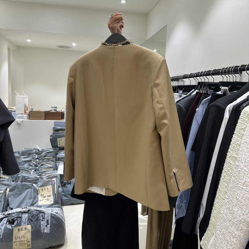 BES韓國㊣直郵東大門代購女裝新品職業25春夏推薦熱賣時尚夾克BES夾克