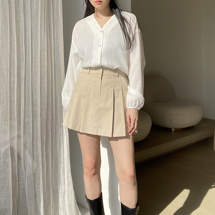ALLVIBE韓國直郵㊣東大門實拍女裝新品職業時尚推薦25春夏短裙ALLVIBE短裙
