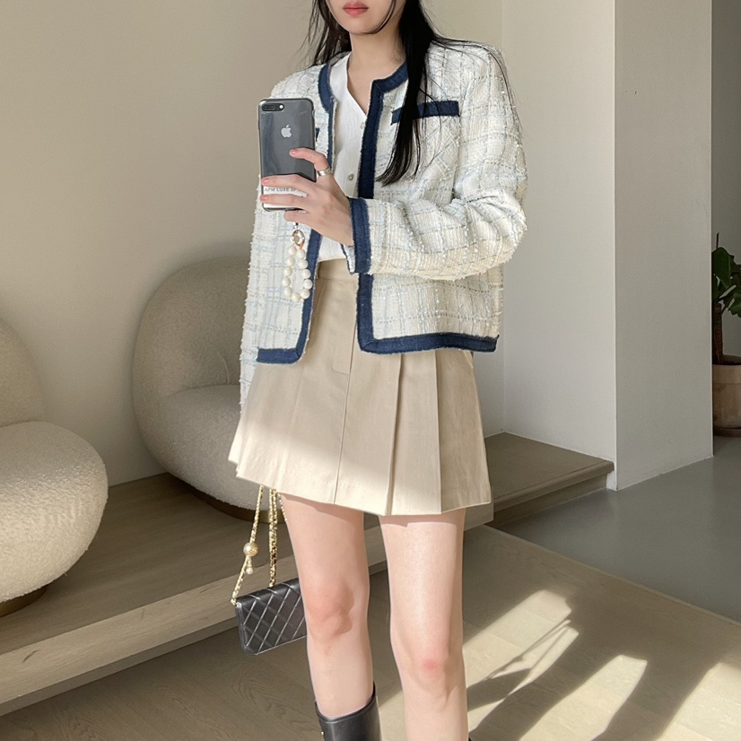 ALLVIBE韓國直郵㊣東大門實拍女裝新品職業時尚推薦25春夏短裙ALLVIBE短裙