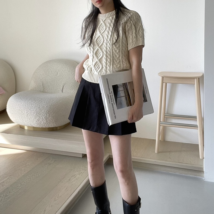 ALLVIBE直郵韓國代購㊣女裝新品人氣時尚推薦25春夏職業針織衫ALLVIBE針織衫