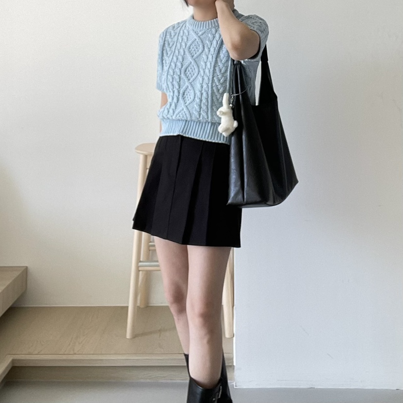 ALLVIBE直郵韓國代購㊣女裝新品人氣時尚推薦25春夏職業針織衫ALLVIBE針織衫