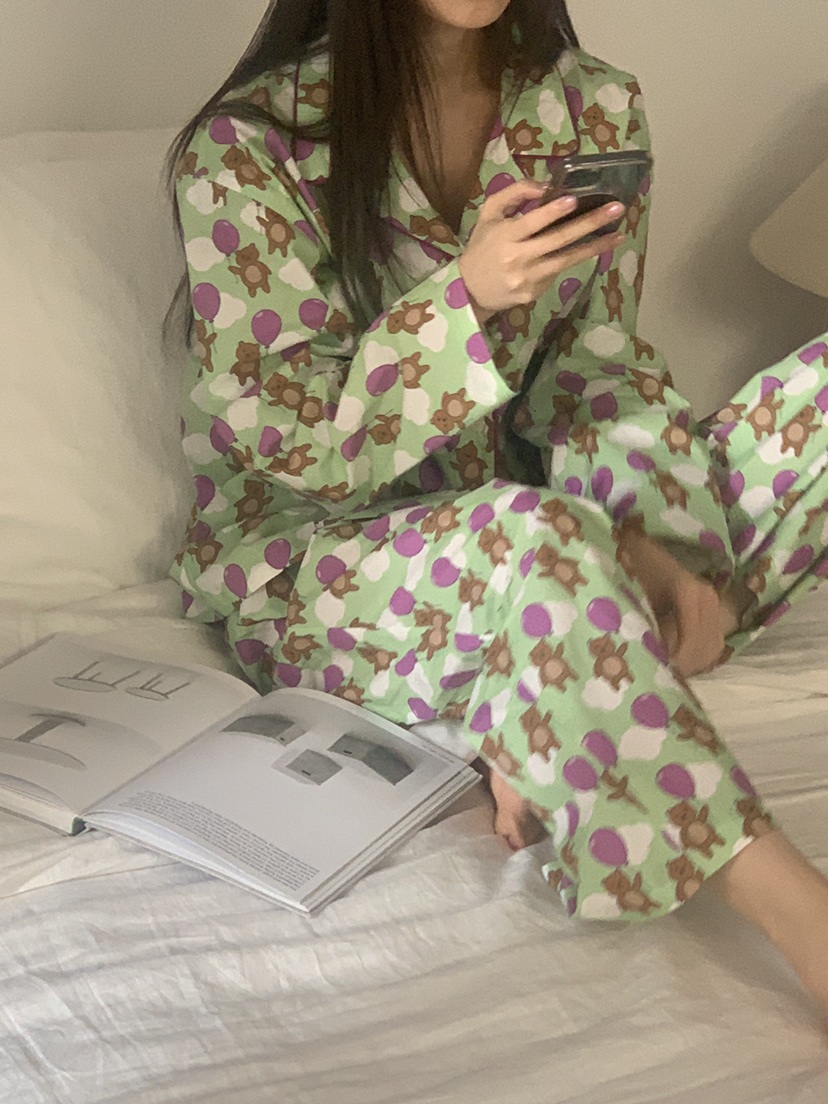 LOGARDEN韓國直郵㊣東大門實拍女裝新品人氣推薦睡衣兩件套LO GARDEN睡衣