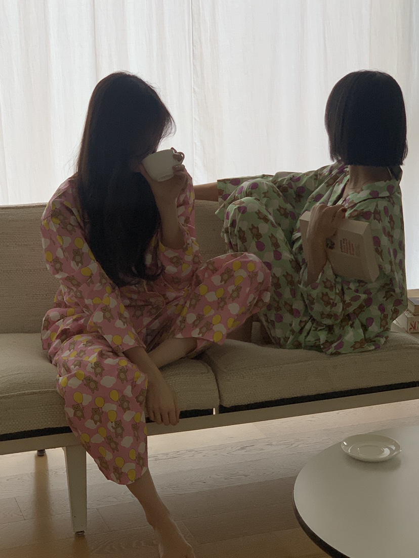 LOGARDEN韓國直郵㊣東大門實拍女裝新品人氣推薦睡衣兩件套LO GARDEN睡衣