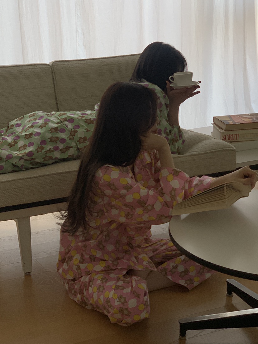 LOGARDEN韓國直郵㊣東大門實拍女裝新品人氣推薦睡衣兩件套LO GARDEN睡衣