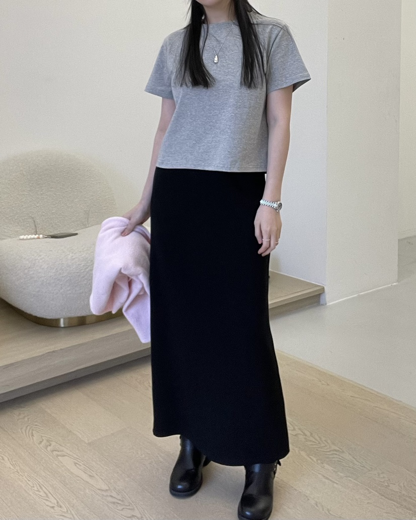 ALLVIBE韓國直郵㊣東大門實拍女裝新款人氣休閑職業熱賣長裙ALLVIBE長裙