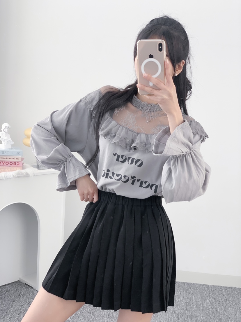 LOVABLE韓國㊣直郵東大門代購女裝新品推薦時尚人氣長袖T恤LOVABLE長袖T恤