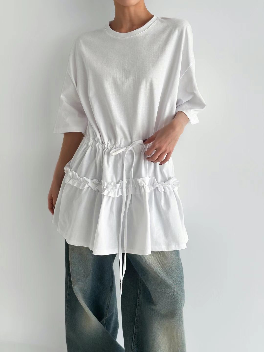 GUSSINE韓國㊣直郵東大門代購女裝新品25春夏熱賣襯衫蕾絲衫GUSSINE襯衫/蕾絲衫