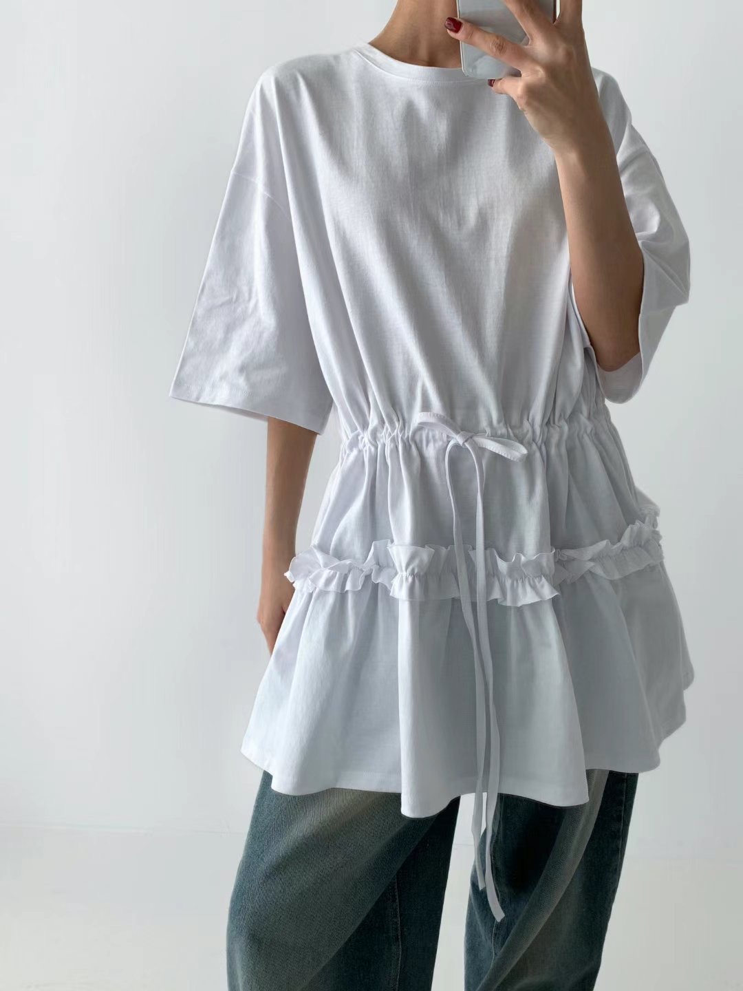 GUSSINE韓國㊣直郵東大門代購女裝新品25春夏熱賣襯衫蕾絲衫GUSSINE襯衫/蕾絲衫