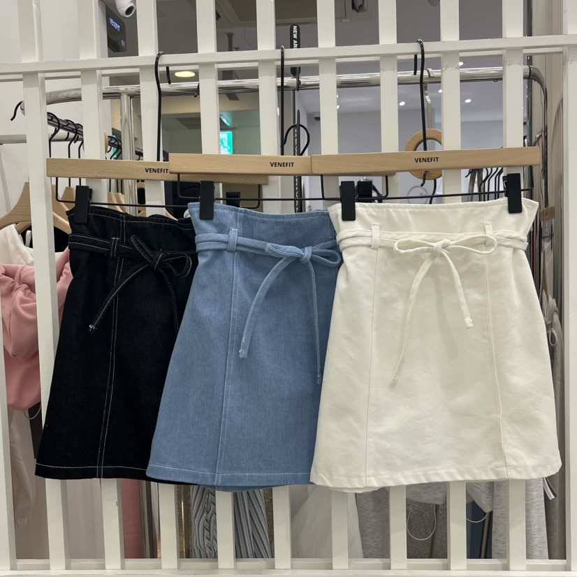 VENEFIT韓國㊣直郵東大門代購女裝新品職業推薦熱賣人氣短裙VENEFIT/JENNIE短裙
