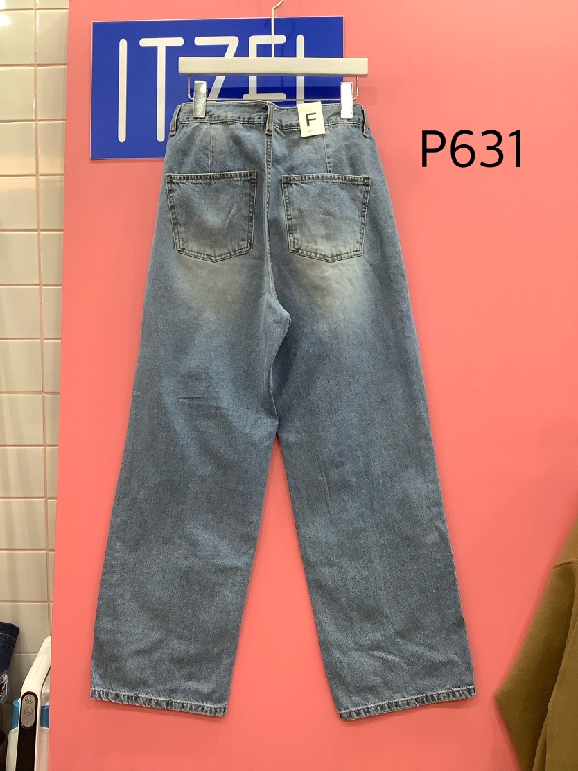 ITZEL直郵韓國代購㊣女裝新款人氣時尚休閑推薦職業25春夏牛仔褲ITZEL牛仔褲