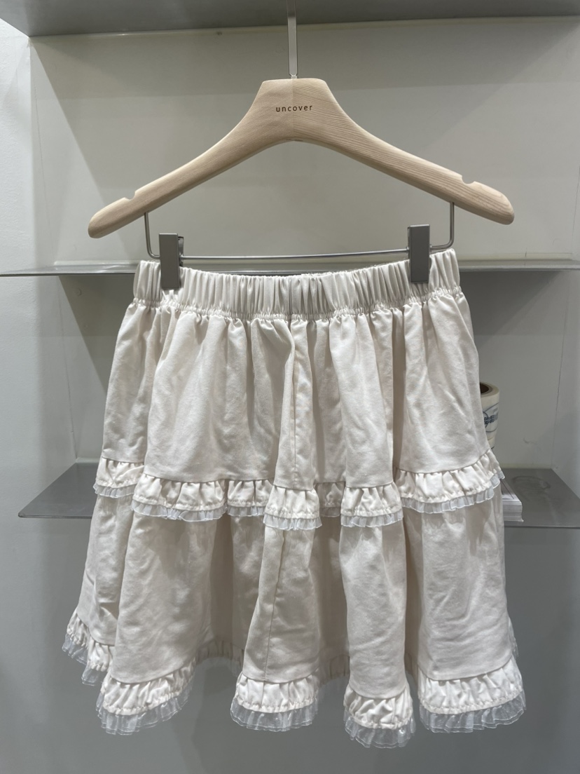 UNCOVER東大門代購女士新品25春夏熱賣真品推薦人氣短裙蕾絲UNCOVER短裙