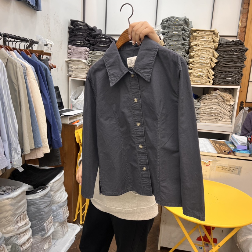 DELI JENNY韓國代購女裝新品人氣時尚真品25春夏襯衫蕾絲衫THERE襯衫/蕾絲衫圖色1