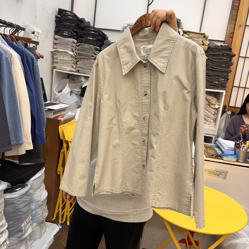 DELI JENNY韓國代購女裝新品人氣時尚真品25春夏襯衫蕾絲衫THERE襯衫/蕾絲衫圖色2