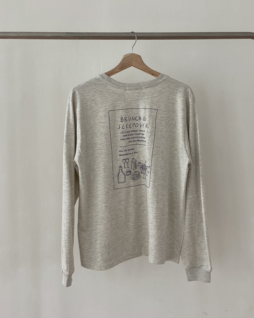 WALNUT/TAEJOON韓國直郵女裝新品時尚推薦職業休閑長袖T恤Walunt/TAEJOON長袖T恤