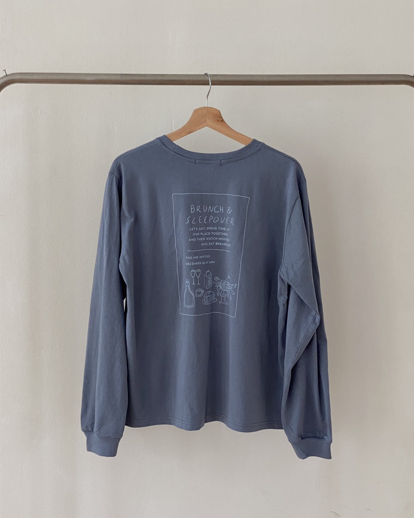 WALNUT/TAEJOON韓國直郵女裝新品時尚推薦職業休閑長袖T恤Walunt/TAEJOON長袖T恤