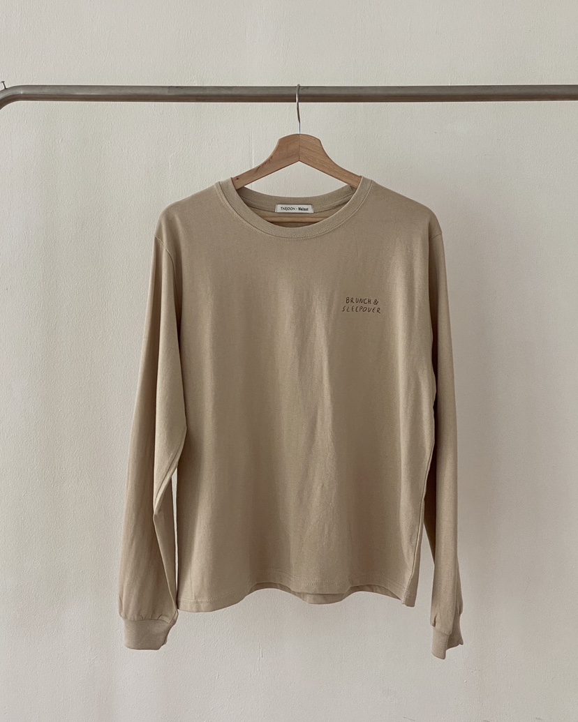WALNUT/TAEJOON韓國直郵女裝新品時尚推薦職業休閑長袖T恤Walunt/TAEJOON長袖T恤圖色2