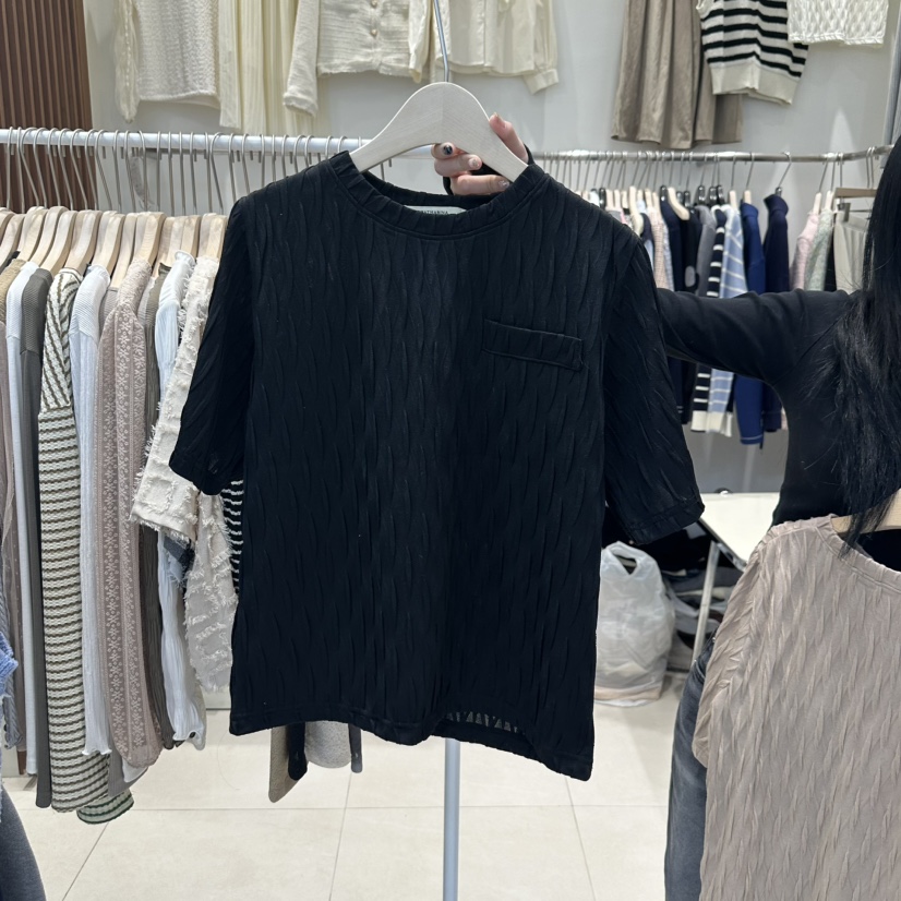 J&C韓國代購女裝新品人氣25春夏推薦真品休閑時尚熱賣T恤J&C/J.BLANCT恤圖色2