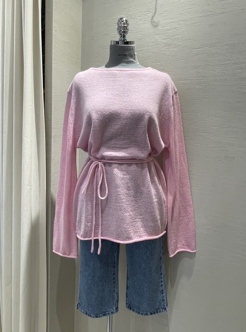 HI HIGH韓國代購女裝新品推薦25春夏時尚職業針織衫含腰繩SEESTAR/hi high針織衫圖色3