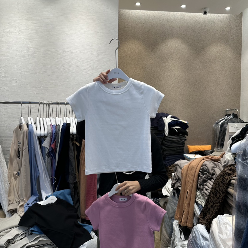 HEIL東大門實拍女裝新款真品時尚休閑職業熱賣推薦25春夏T恤HEILT恤圖色4