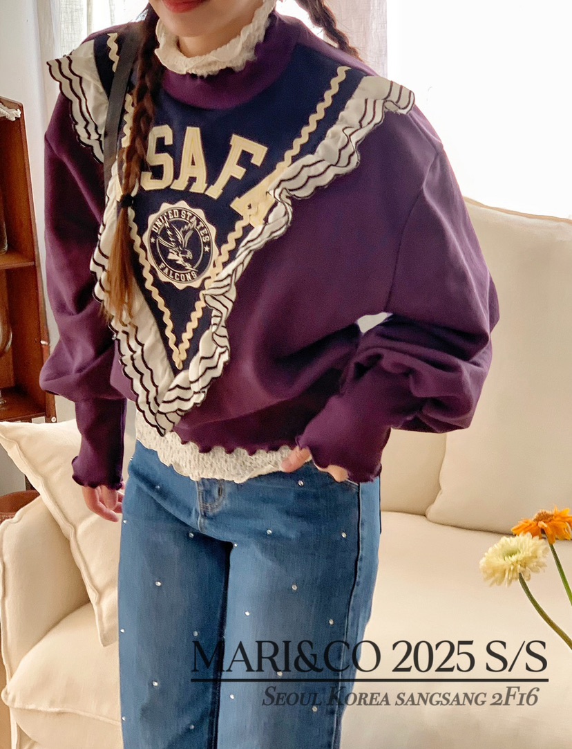 MARI CO韓國直郵女裝新品時尚人氣真品25春夏職業推薦衛衣ARANCIA衛衣