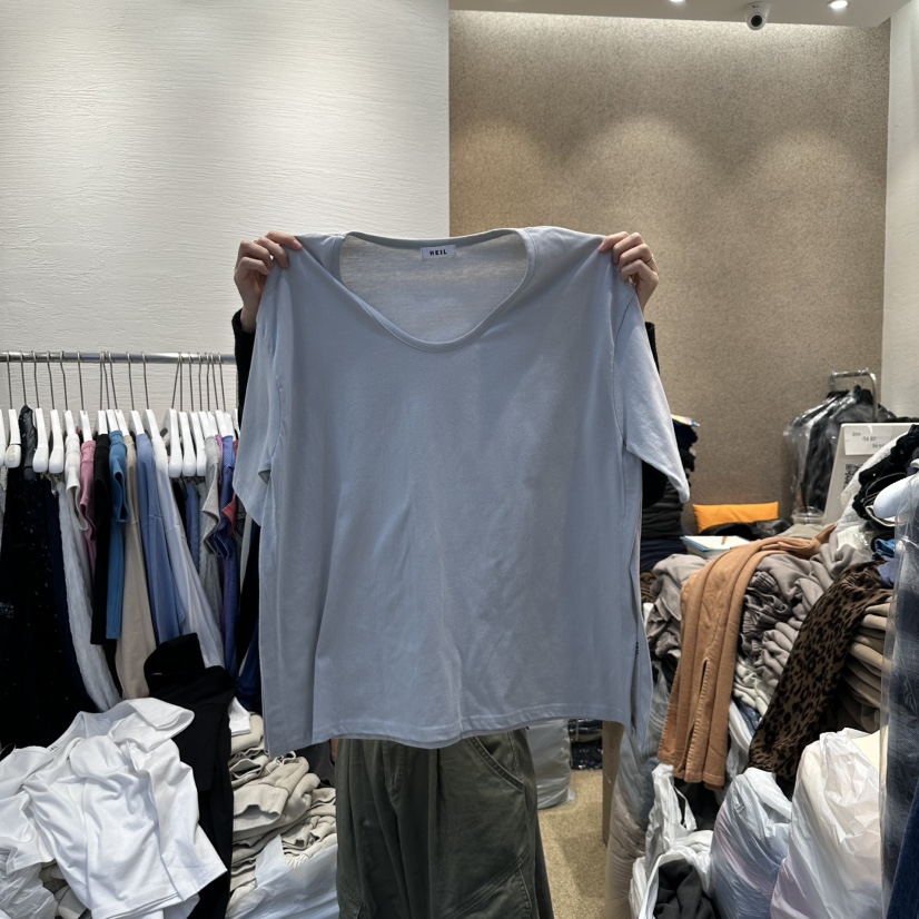 HEIL韓國代購女裝新品人氣職業推薦真品休閑時尚熱賣25春夏T恤HEILT恤圖色3