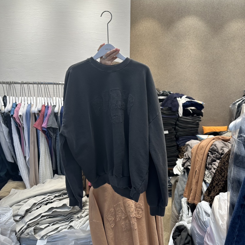 HEIL東大門代購女裝新品25春夏真品職業人氣推薦熱賣衛衣刺繡HEIL衛衣圖色3