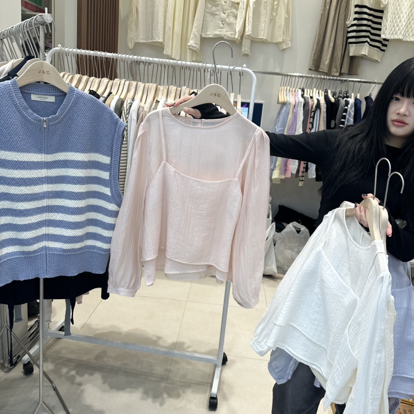 J&amp;C東大門代購女士新款熱賣人氣時尚推薦職業真品套裝J&C/J.BLANC套裝圖色2