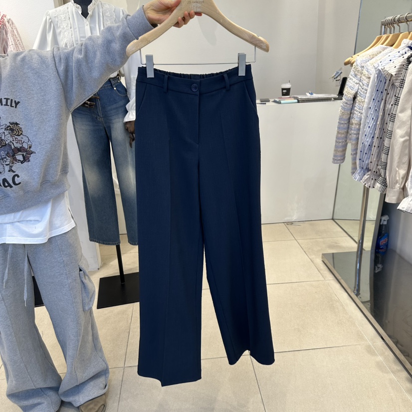 2nd B-S東大門實拍女士新品推薦時尚人氣真品休閑褲直筒褲2nd B-S休閑褲圖色1