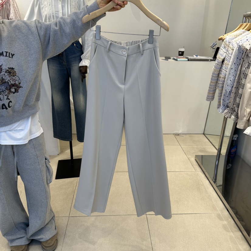 2nd B-S東大門實拍女士新品推薦時尚人氣真品休閑褲直筒褲2nd B-S休閑褲圖色2