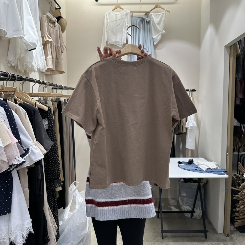 HOLYBANANA東大門實拍女裝新品真品時尚休閑人氣推薦職業T恤groovy.H/HOLYBANANAT恤