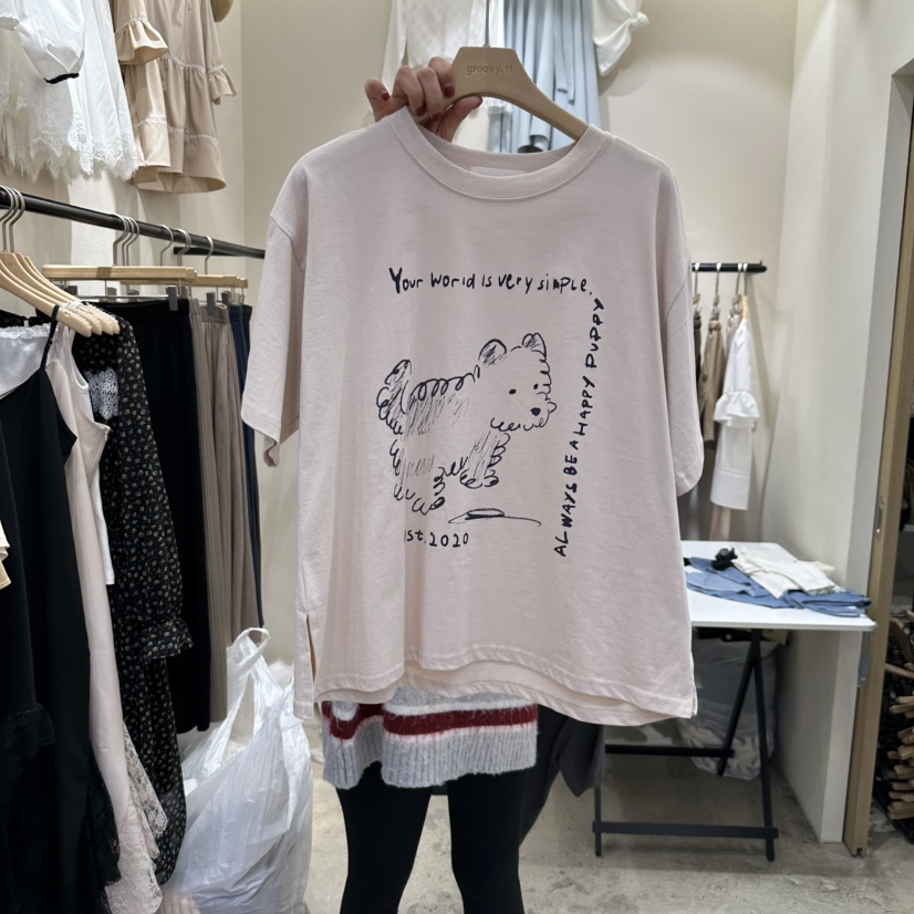 HOLYBANANA東大門直郵女士新品休閑人氣推薦真品熱賣25春夏T恤groovy.H/HOLYBANANAT恤