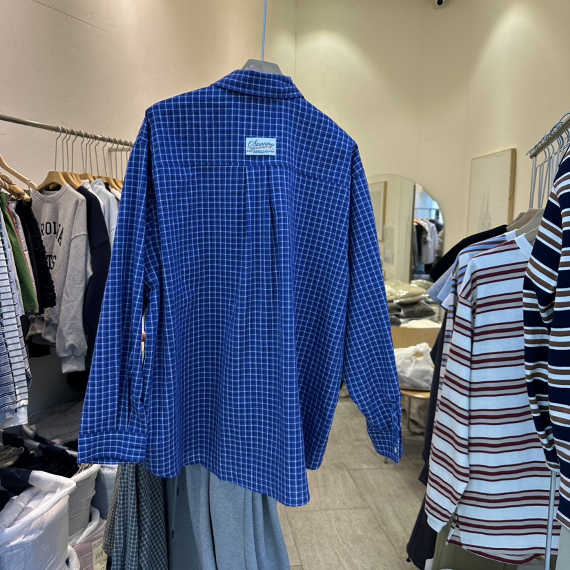 AND FLOYD東大門實拍女士新款人氣熱賣25春夏襯衫蕾絲衫格紋stunning and Floyd襯衫/蕾絲衫