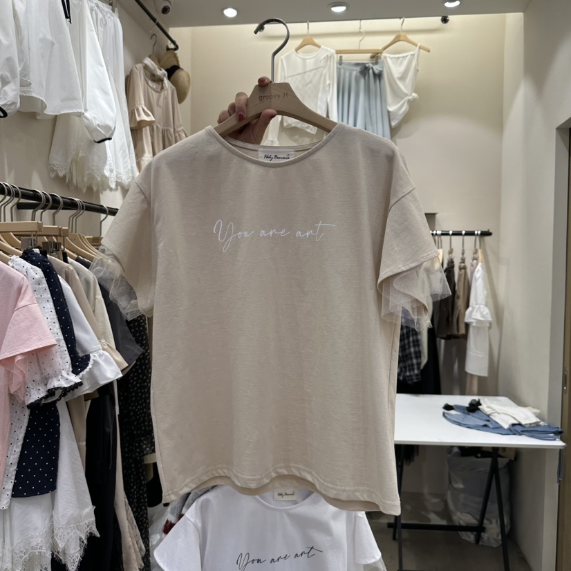 HOLYBANANA東大門代購女裝新品休閑職業推薦時尚25春夏真品T恤groovy.H/HOLYBANANAT恤圖色2