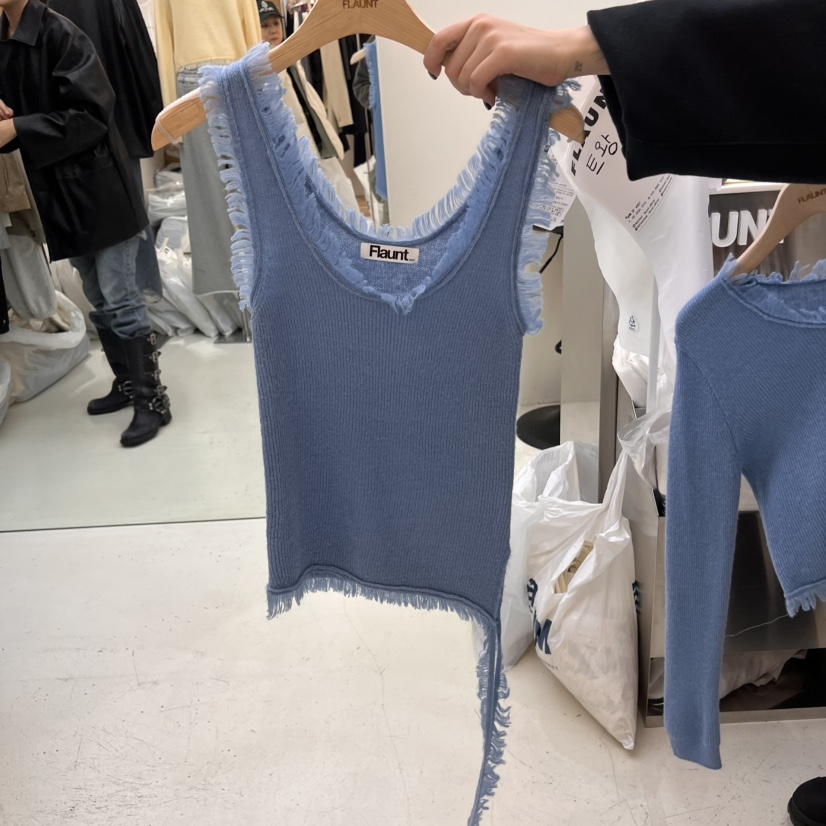 FLAUNT韓國直郵㊣東大門實拍女裝新品25春夏時尚休閑吊帶背心FLAUNT吊帶/背心圖色2