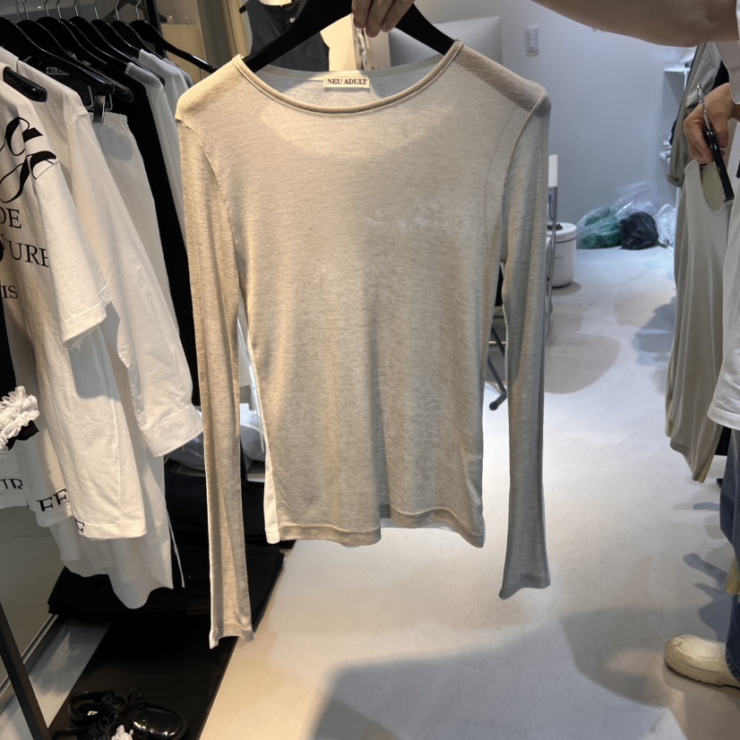 NEU ADULT韓國直郵㊣女裝新品人氣職業推薦時尚休閑長袖T恤NEU ADULT長袖T恤圖色2