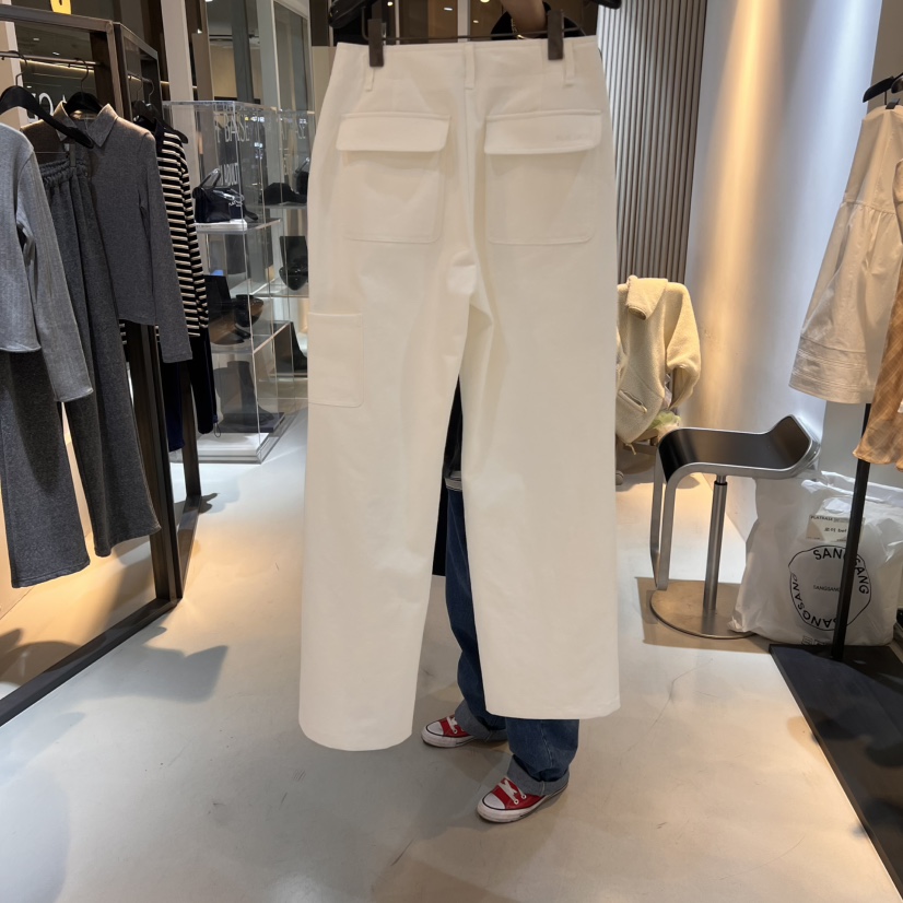 PLAT BASE韓國直郵㊣女裝新品推薦熱賣職業人氣休閑褲口袋PLAT BASE休閑褲