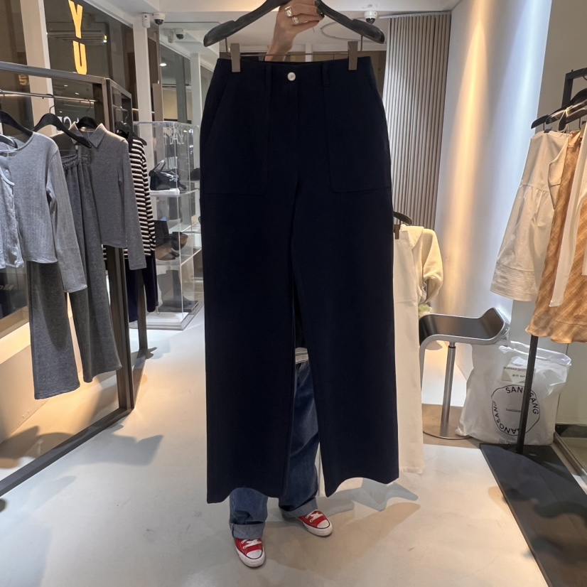 PLAT BASE韓國直郵㊣女裝新品推薦熱賣職業人氣休閑褲口袋PLAT BASE休閑褲圖色2