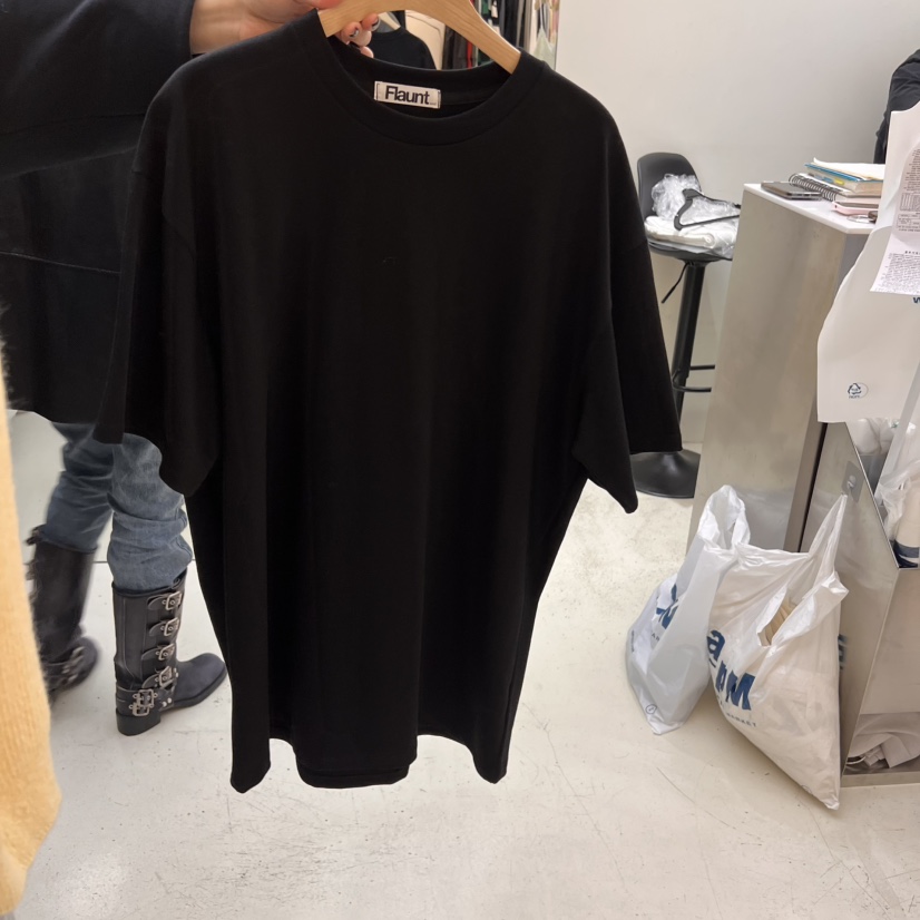 FLAUNT直郵韓國代購㊣女裝新品25春夏人氣熱賣休閑推薦T恤寬松FLAUNTT恤圖色2