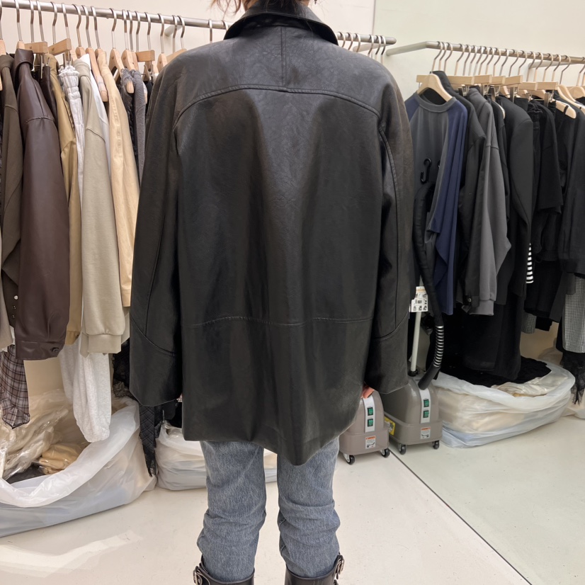 FLAUNT韓國㊣直郵東大門代購女裝新款人氣推薦時尚皮衣皮革FLAUNT皮衣