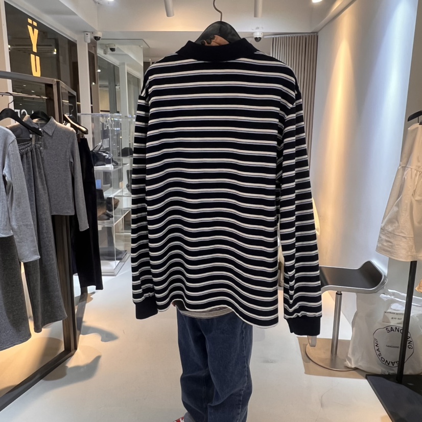 PLAT BASE韓國直郵㊣女裝新款推薦職業25春夏休閑時尚長袖T恤PLAT BASE長袖T恤