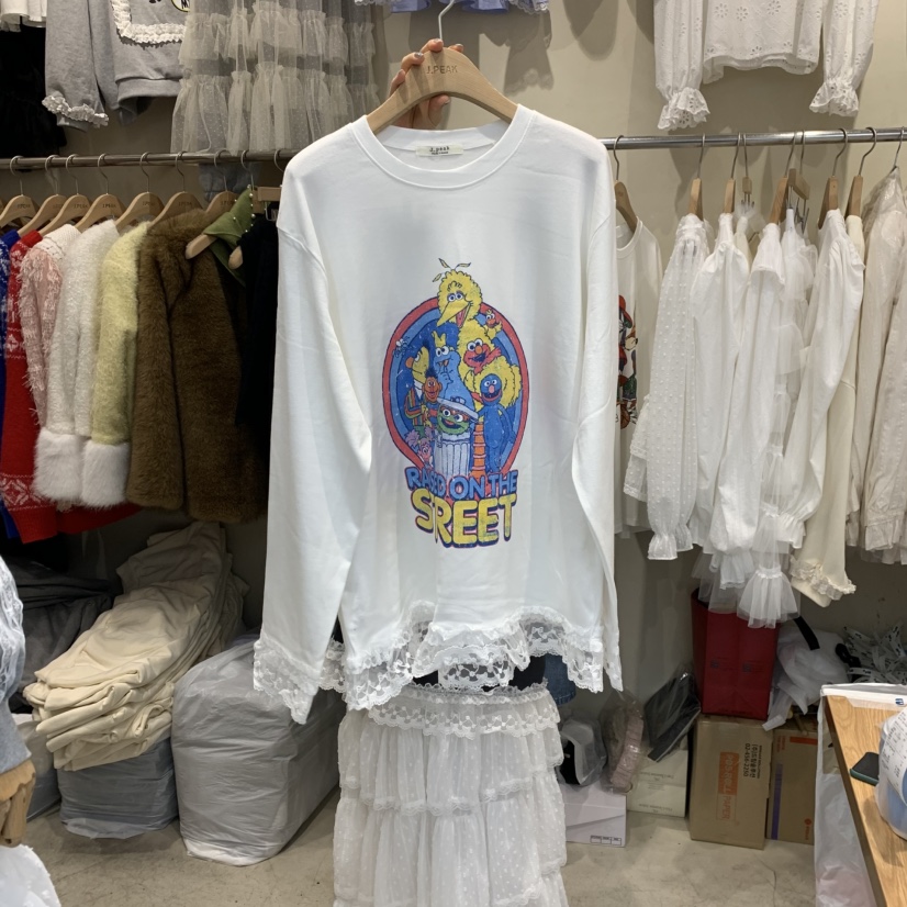 J PEAK/BY FLOW韓國㊣直郵東大門代購女裝新款休閑長袖T恤J PEAK長袖T恤圖色2