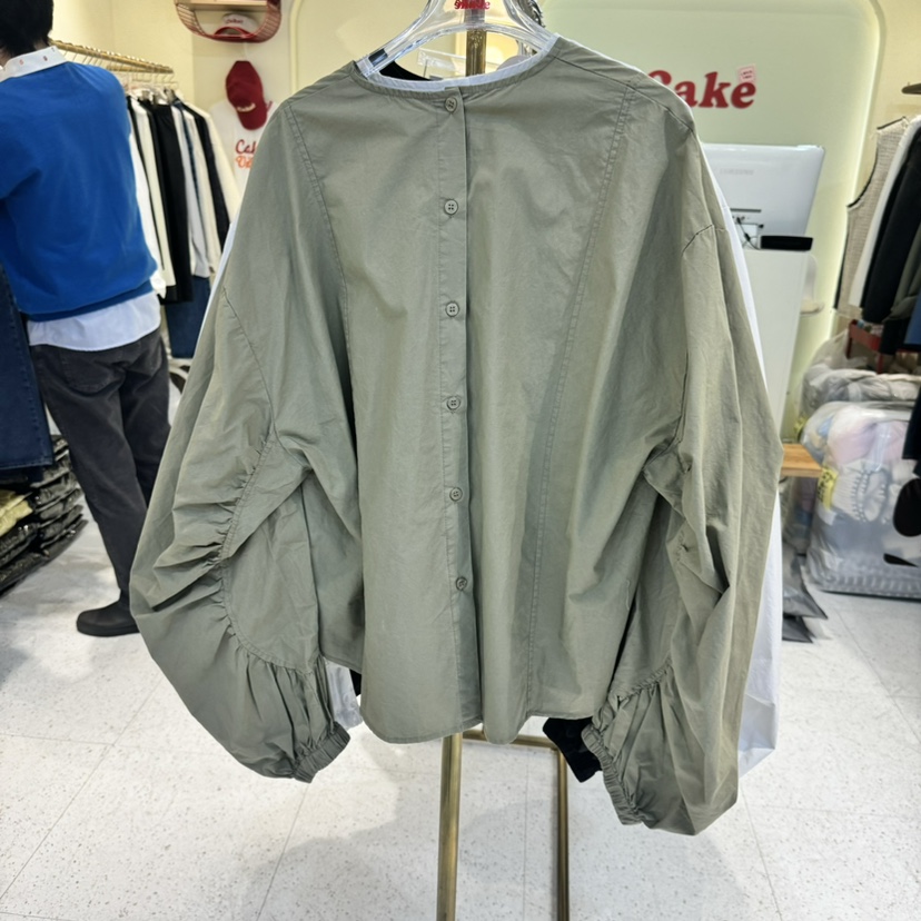 CAKE韓國直郵㊣女裝新品推薦休閑職業熱賣時尚人氣襯衫蕾絲衫CAKE襯衫/蕾絲衫