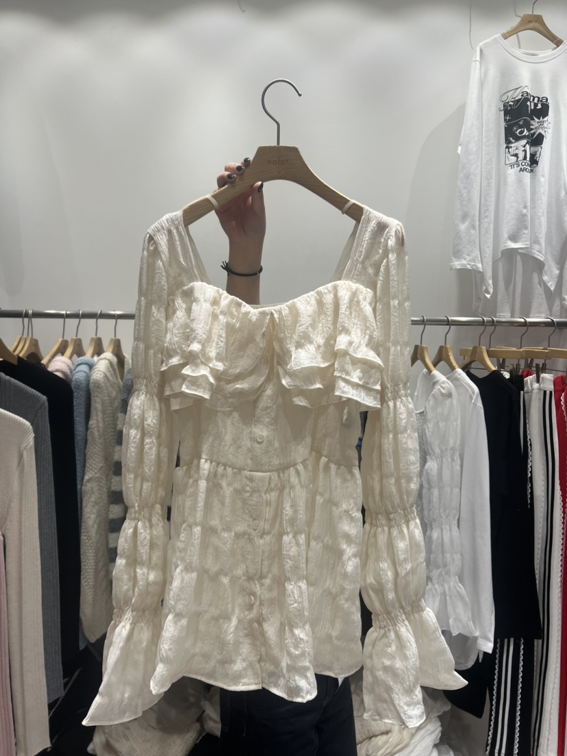 SOLAR東大門直郵女士新品時尚熱賣職業人氣25春夏襯衫蕾絲衫SOLAR襯衫/蕾絲衫圖色3