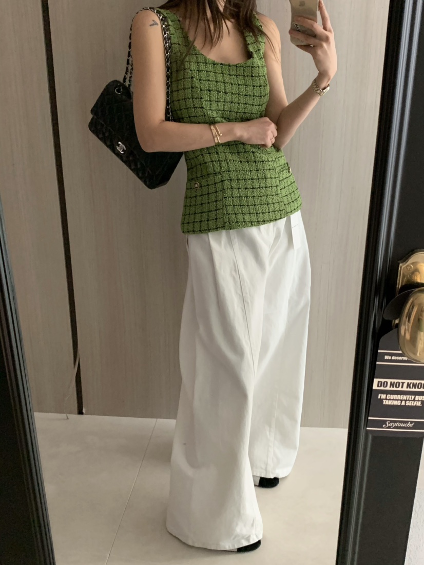 VIRKIN東大門直郵女士新品推薦職業時尚休閑25春夏吊帶背心花呢VIRKIN吊帶/背心圖色4